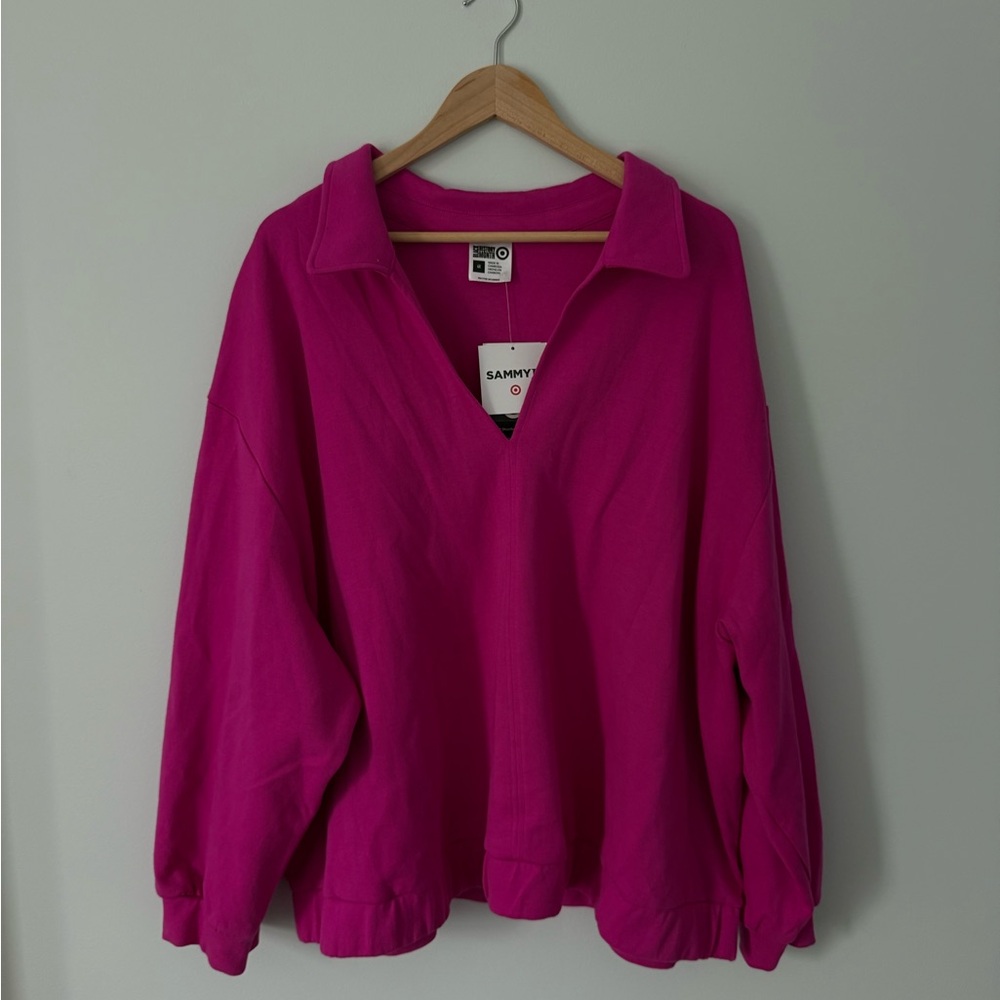 New Black History Month Sammy B Adult Structured Knit Top in hot pink (target)